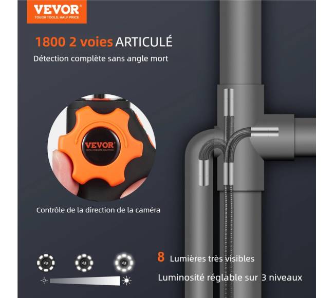 Dviejų krypčių endoskopas su 180 lankstymu1