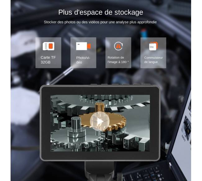 Dviejų krypčių endoskopas su 180 lankstymu6