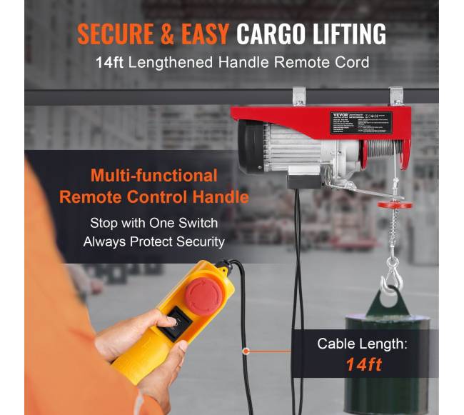 Elektrinis keltuvas su 6 m valdymu ir kabeliu2