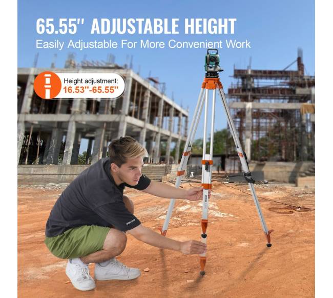 Lazerių lygio trikojo stovas su aukščio reguliavimu2