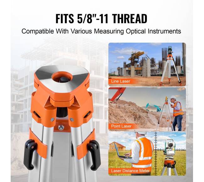 Lazerių lygio trikojo stovas su aukščio reguliavimu5