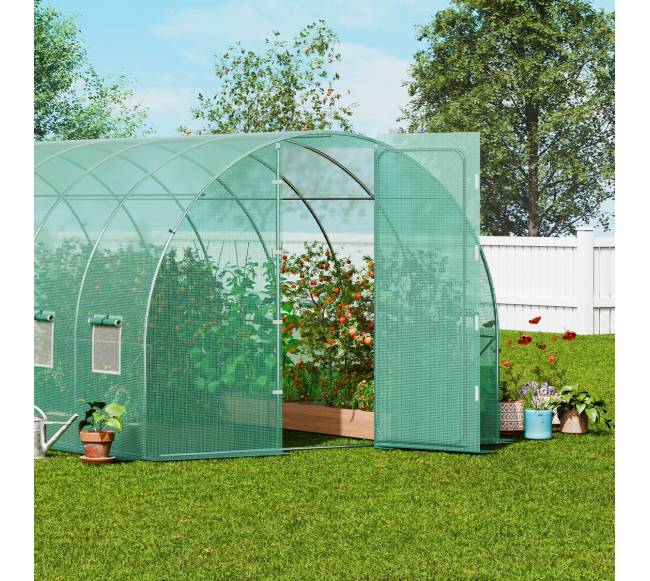 Tunelinė šiltnamio konstrukcija su PE danga7