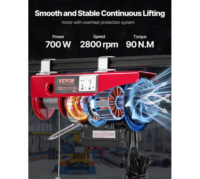 Elektrinis kėlimo kranas su nuotoliniu valdymu3