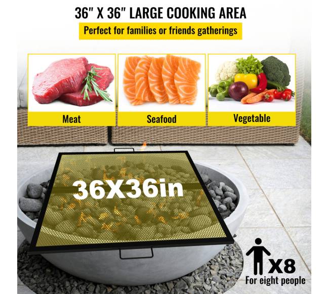 Kvadratinė kepsninė 91 cm x 91 cm2