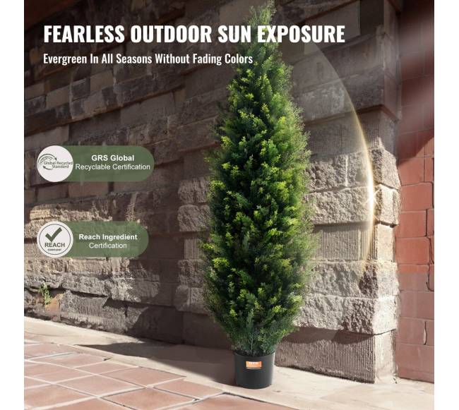 2 vnt. 1.2 m dirbtinės kedro lajos augalai3