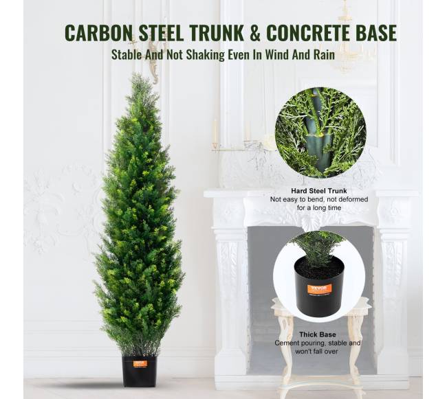 2 vnt. 1.2 m dirbtinės kedro lajos augalai4