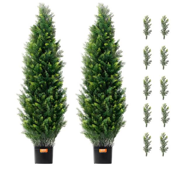 2 vnt. 1.2 m dirbtinės kedro lajos augalai8