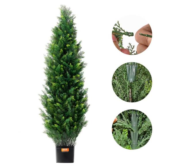 2 vnt. 1.2 m dirbtinės kedro lajos augalai10