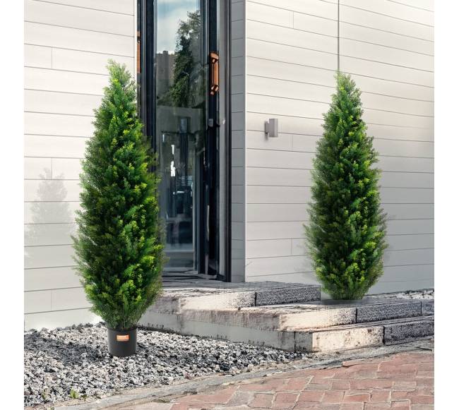 Dirbtinis kedro medelis UV viduje ir lauke7