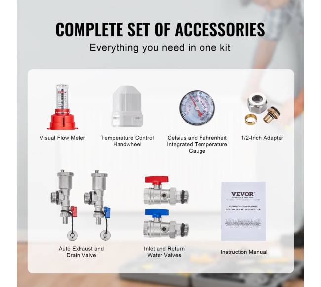 4-ių šakų grindinio šildymo kolektorius 12 PEX5