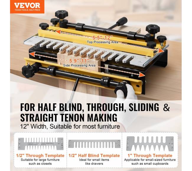 12 colių balnelio jungčių įrankis su 3 šablonais2