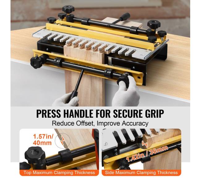 12 colių balnelio jungčių įrankis su 3 šablonais6