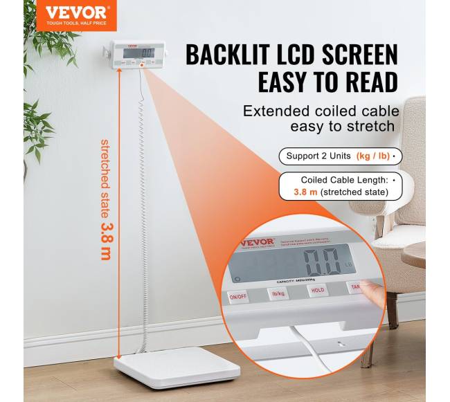 Skaitmeninės medicininės svarstyklės 200 kg1