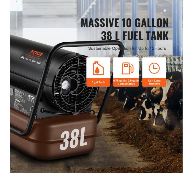 100000 Btu dyzelinio oro šildytuvas su termostatu4