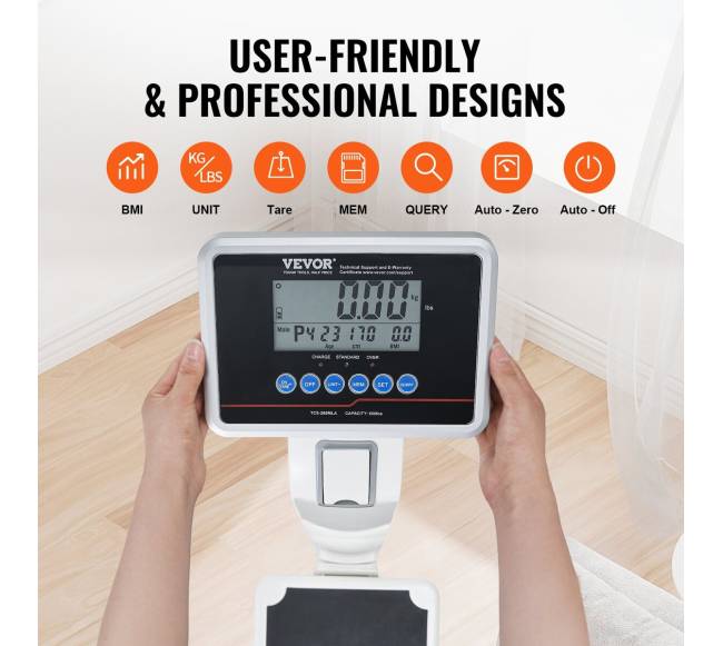 Medicininės skaitmeninės svarstyklės svoriui ir ūgiui3