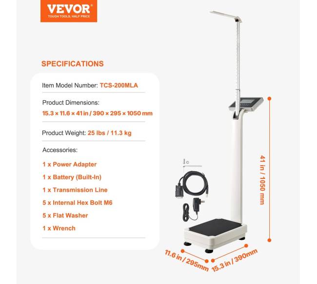 Medicininės skaitmeninės svarstyklės svoriui ir ūgiui6