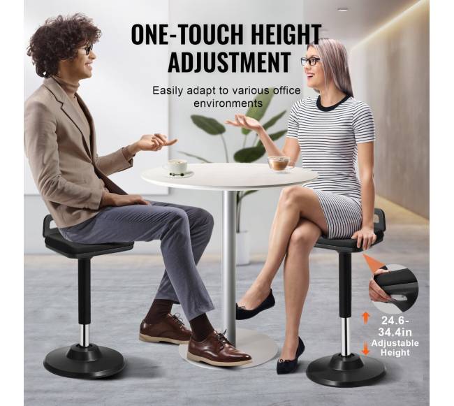 Reguliuojama aukščio aktyvi kėdė su rankena3