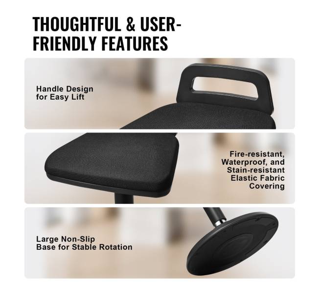 Reguliuojama aukščio aktyvi kėdė su rankena4