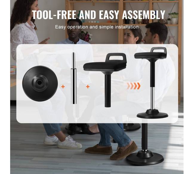 Reguliuojama aukščio aktyvi kėdė su rankena5