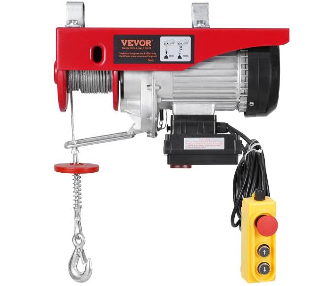 Elektrinis keltuvas gervė su nuotolinio valdymo pultu0