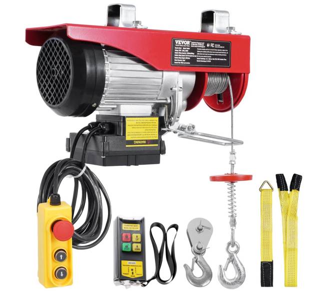 Elektrinis keltuvas gervė su nuotolinio valdymo pultu8