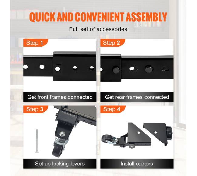 Universalus mobilus stovas įrankiams ir mašinoms4