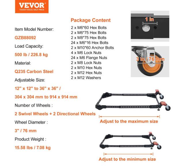 Universalus mobilus stovas įrankiams ir mašinoms6