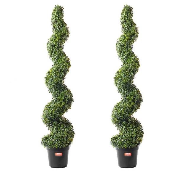 2 dirbtiniai buksmedžio medeliai UV apsauga0