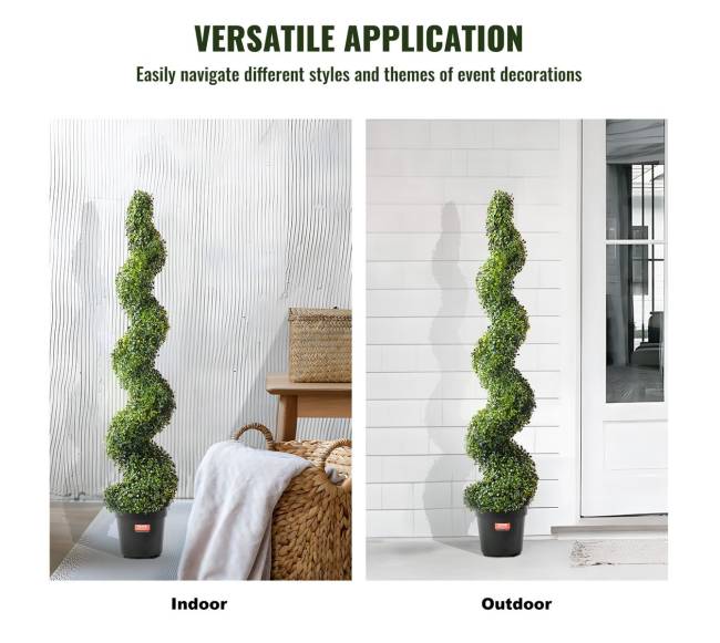 2 dirbtiniai buksmedžio medeliai UV apsauga5