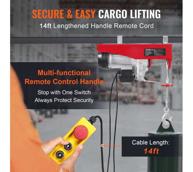 Elektrinis gervė kranas su pulteliu 230V2