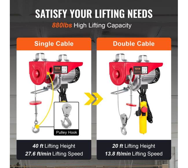 Elektrinis keltuvas su valdymo pultu, 400 kg3