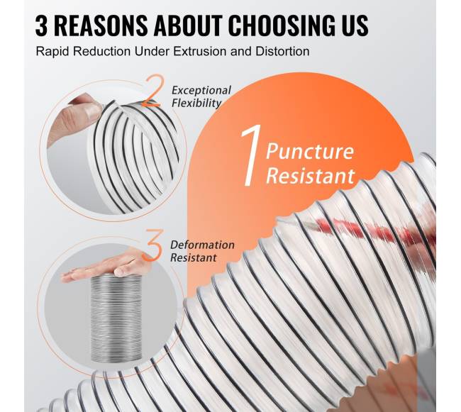 4 x 20 pėdų dulkių surinkimo žarna2