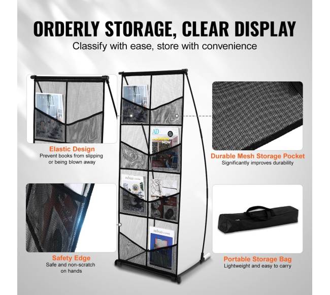 Keturių lygių brošiūrų stovas iš tinklo3