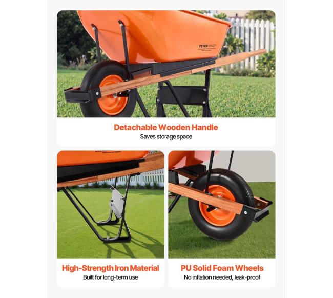 Vienišasis sodo vežimėlis 150 kg5