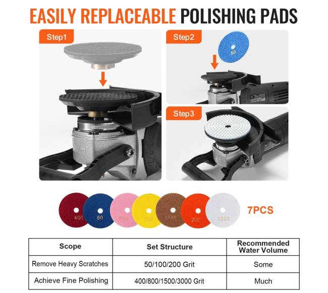 4 colių elektrinis šlapias akmens poliruoklis3