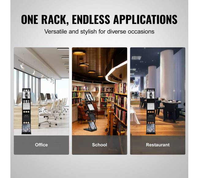 Sulankstomas žurnalų stovas su 4 kišenėmis5