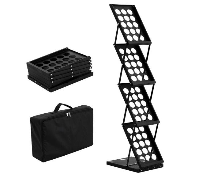 Sulankstomas žurnalų stovas su 4 kišenėmis8