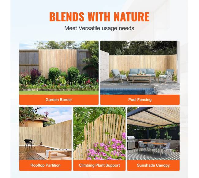 Natūrali bambuko plokštelių tvora5