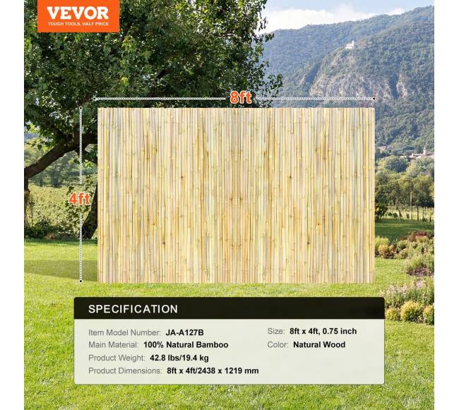 Natūrali bambuko tvora 2438 x 1219 mm6