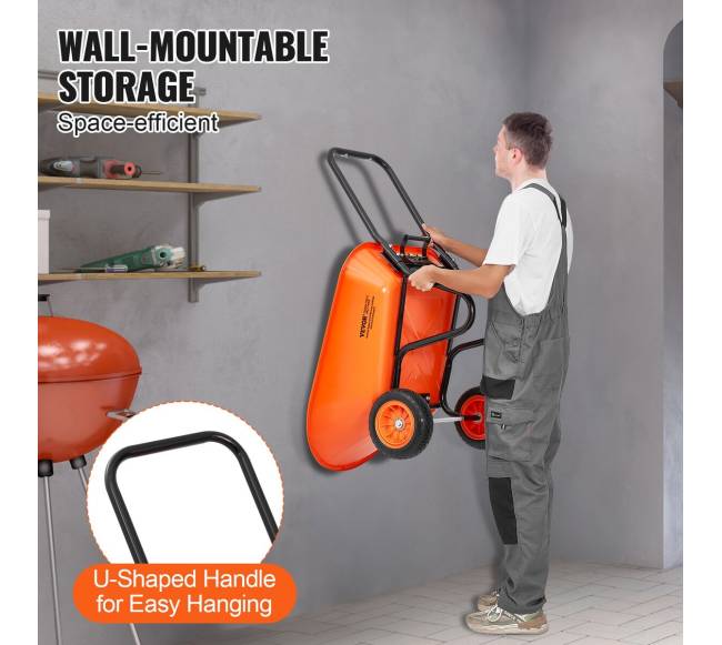 Dvivietė sodo karutis su vežimėliu 180 kg5