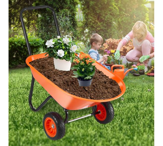 Dvivietė sodo karutis su vežimėliu 180 kg7