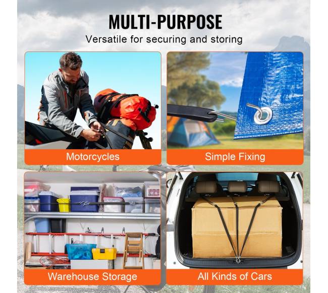 20 vnt plokščių tempimo diržų rinkinys su S-formos kabliu3