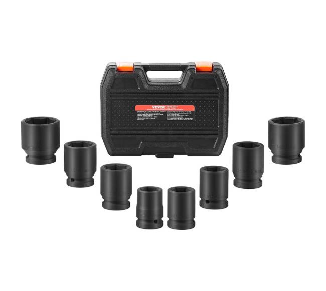 34 colio smūginis veržlių galvučių komplektas0