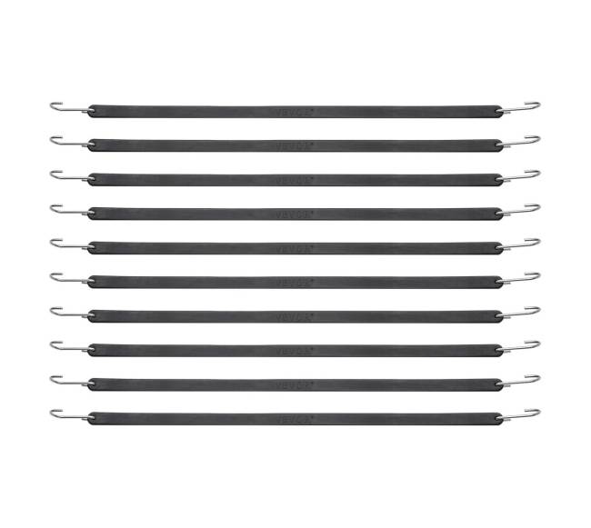 10 dalių elastinių diržų su S-kabliais rinkinys9