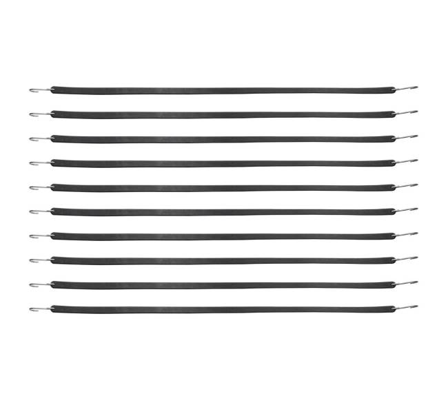 Plokšti bungee dirželiai su S formos kabliukais, 10 vnt9