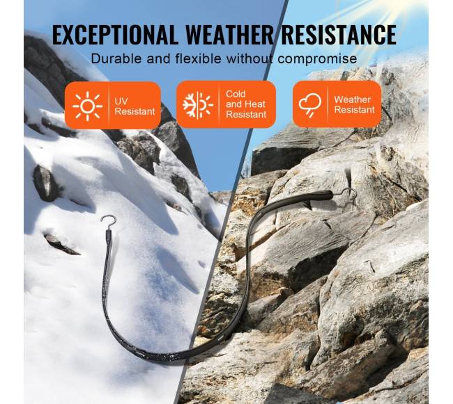 4 dalių plokščių guminių diržų rinkinys su kabliais2