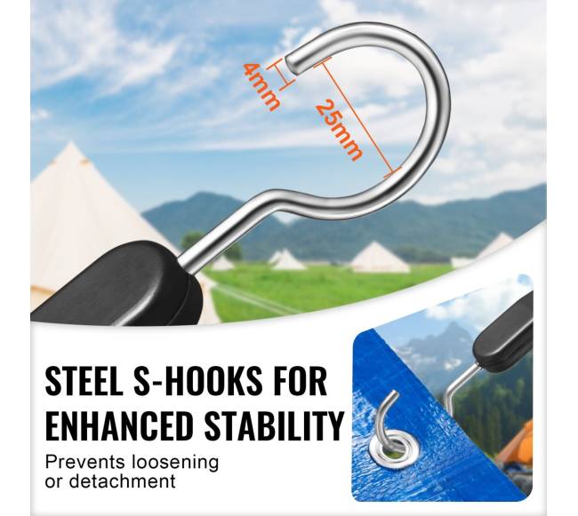 4 dalių plokščių guminių diržų rinkinys su kabliais4