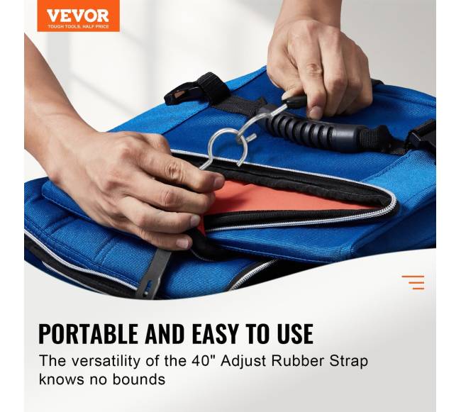 4 dalių plokščių guminių diržų rinkinys su kabliais6