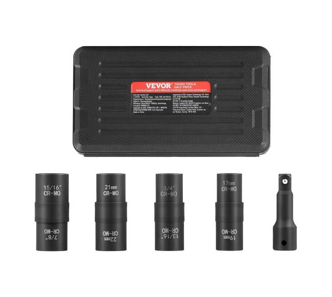 Ratų veržlių antgalių rinkinys su 12 įvadu8