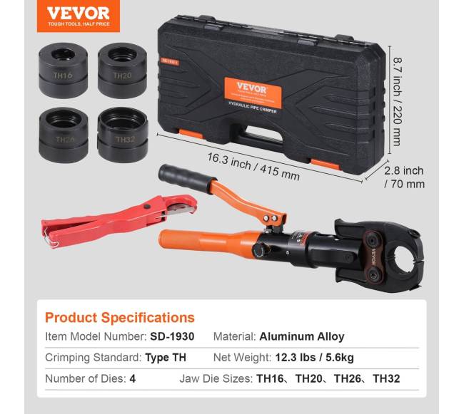 Varinių vamzdžių jungčių užspaudimo įrankis6